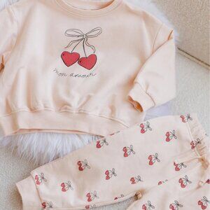 NWT - Quincy Mae Mon amour sweatset